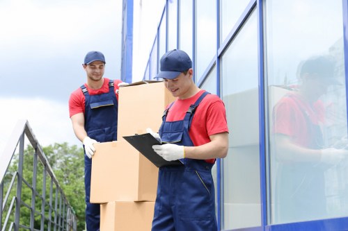 People using short-term storage in Chislehurst during a move