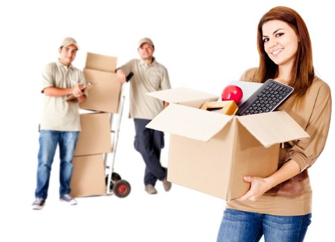 Packed boxes and furniture ready for a small house move