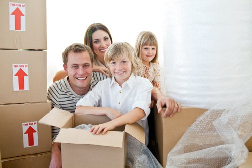 Packing and organising belongings for a Chislehurst flat removal